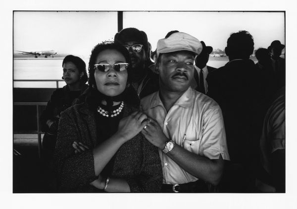 Dan Budnik (1933-2020) "Selma to Montgomery March, Coretta Scott King and Martin Luther King Jr., Montgomery Municipal Airport, Alabama, 24 March 1965"