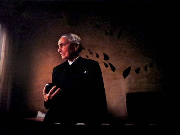 Dan Budnik (1933-2020) "Georgia O'Keeffe Holding River Stone Abiquiu, New Mexico," 1975 Cibachrome