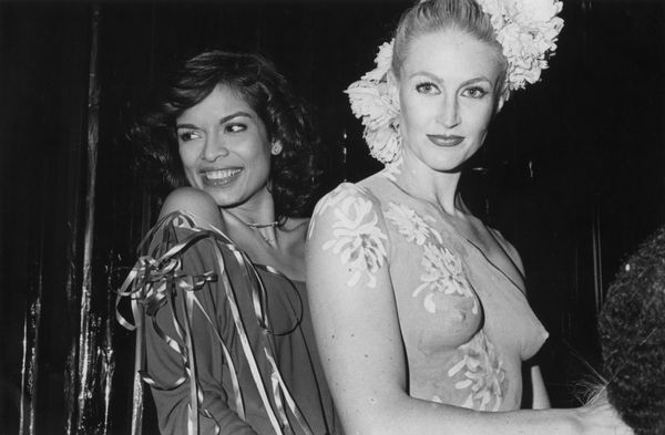 Eric Kroll, Bianca Jagger and a Halston Model Ride Into Studio 54 For Bianca's Birthday Party, New York, 1977