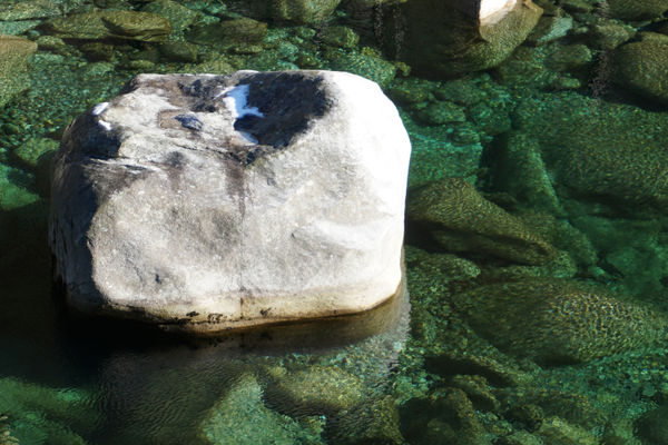 The lightness of gravity. Valle Verzasca. January, 2022