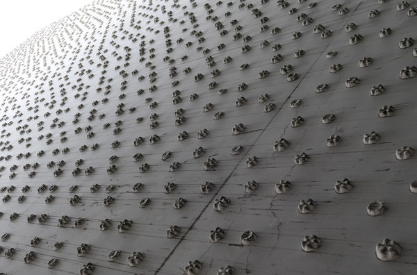 Concrete cup cakes, Bregenz, April, 2023