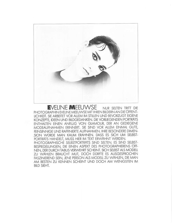 Photographie, Das schweizerische Monatsmagazin, 1981