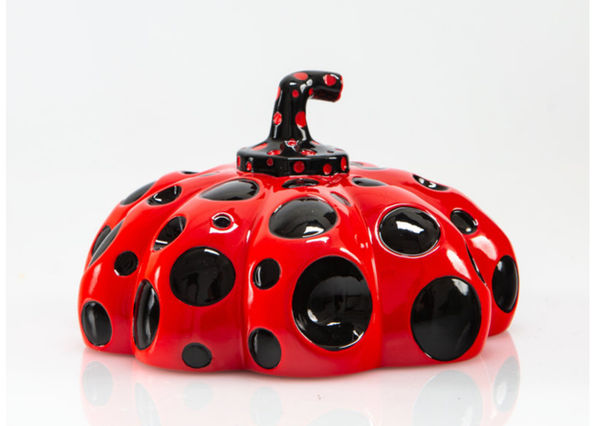 YAYOI KUSAMA, NAOSHIMA PUMPKIN (RED, BLACK), 2019