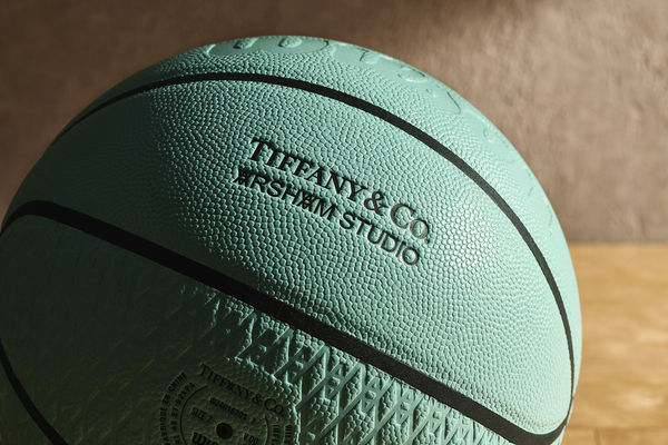 An image of a Wilson basketball collaborated with Tiffany and Daniel Arsham