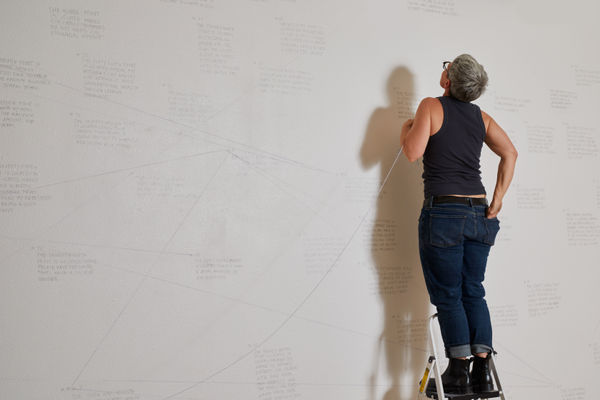 Jami Porter Lara Creating Wall Drawing 305 At Form And Concept 2022