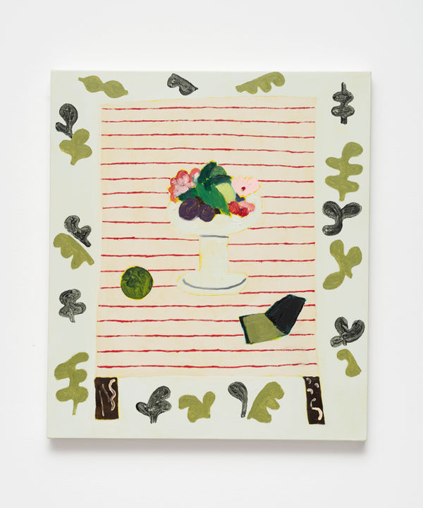 Ana Prata Brevidade, 2025 óleo e acrílica sobre linho [oil and acrylic on linen] 60 x 52 x 3 cm 23 5/8 x 20 1/2 x 1 1/8 in (22113)