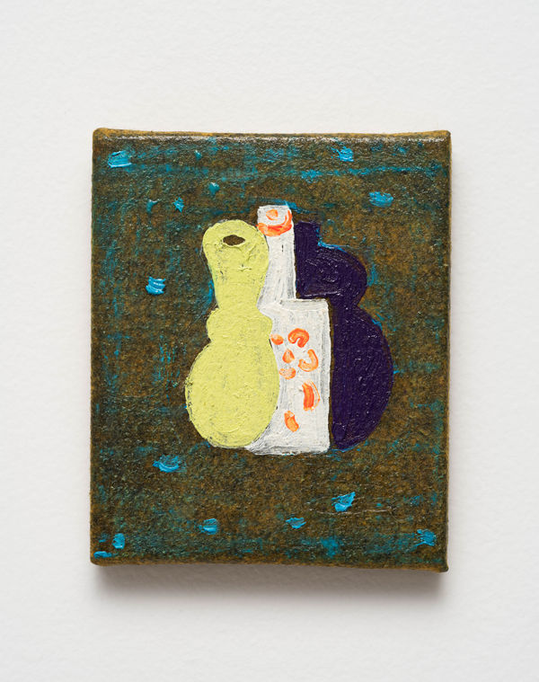 Ana Prata Amigo Íntimo, 2025 óleo sobre feltro [oil on felt] 18 x 15 x 1.5 cm 7 1/8 x 5 7/8 x 5/8 in (22190)