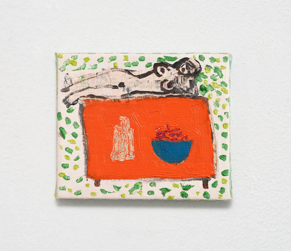 Ana Prata Relva, 2024 óleo e acrílica sobre tela [oil and acrylic on canvas] 15 x 18 x 1.5 cm 5 7/8 x 7 1/8 x 5/8 in (21881) Ph: Edouard Fraipont