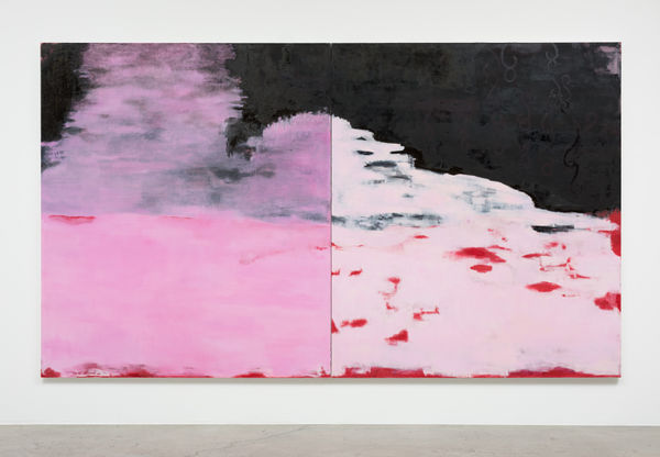 Marina Saleme Noite com nuvens (díptico) [Night with coulds (diptych)], 2015 óleo sobre tela [oil on canvas] 220 x 381 cm 86 5/8 x 150 in (13195)