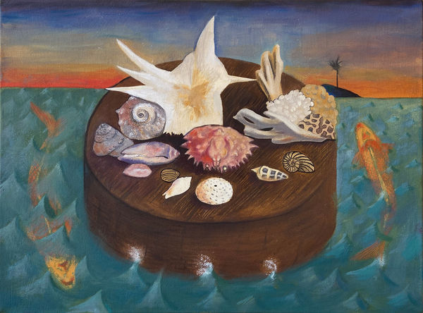 Anna Livia Taborda Monahan Ilha, 2024 óleo sobre tela [oil on canvas] 32.2 x 42 x 4 cm 12 5/8 x 16 1/2 x 1 5/8 in (22389)