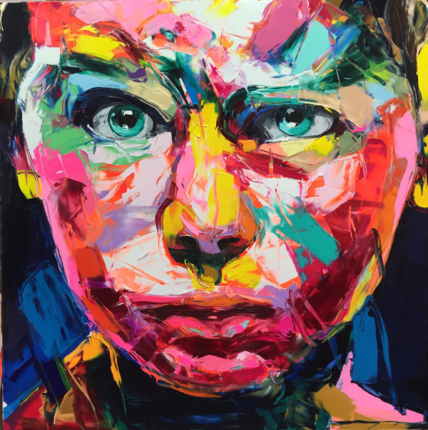 Françoise Nielly, peintures à l'huile à coup de butoir pour des visages émaciés et aux regards puissants, art contemporain