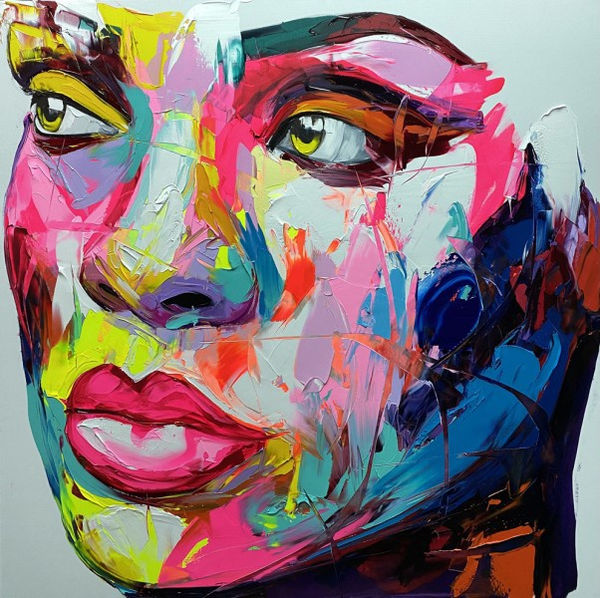 Today, de Françoise Nielly, peintures à l'huile au butoir, regards et beautés picturales