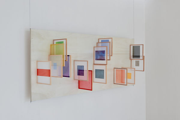 Vue de l'expostion Cécile BART Je suis bleue Musée national Marc Chagall 2021 © Anthony Lanneretonne