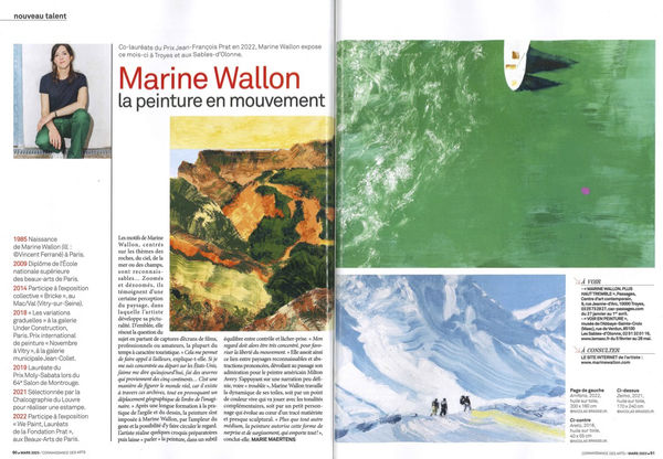 Marine WALLON - Connaissance des arts 
