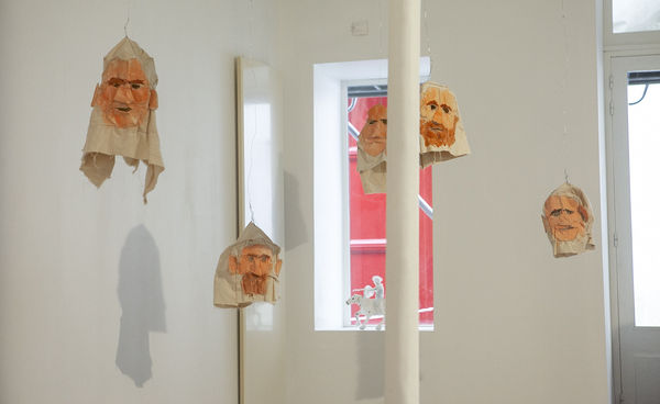 Exhibition view from the installation in the Frontspace "ROME" by Cate Giordano.