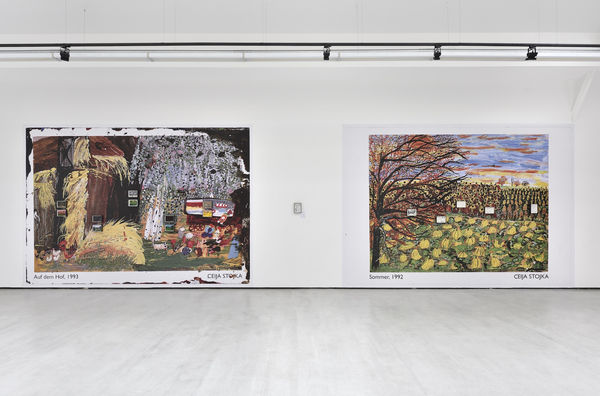 Vue de l'exposition " Ceija Stojka, Such a long journey ", Galerie Christophe Gaillard, Paris, 2024. © Photos : Rebecca Fanuele.