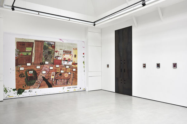 Vue de l'exposition " Ceija Stojka, Such a long journey ", Galerie Christophe Gaillard, Paris, 2024. © Photos : Rebecca Fanuele.