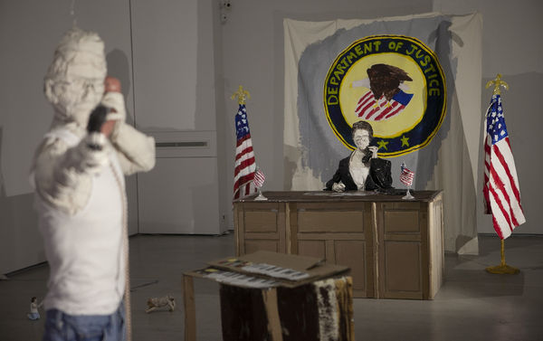 Exhibition view from the installation in the Mainspace "The Final Wife" by Cate Giordano.