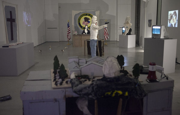 Exhibition view from the installation in the Mainspace "The Final Wife" by Cate Giordano.