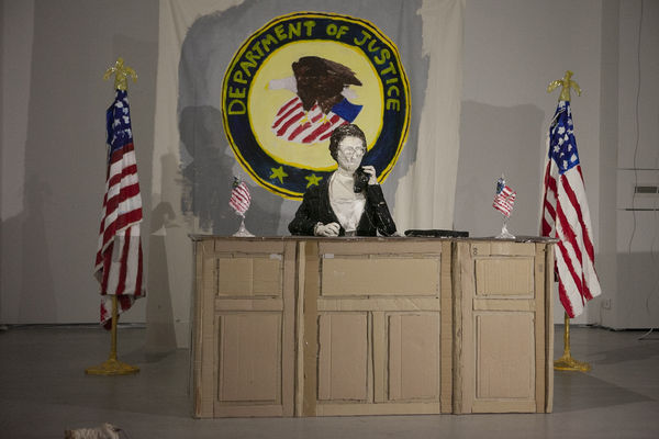 Exhibition view from the installation in the Mainspace "The Final Wife" by Cate Giordano.