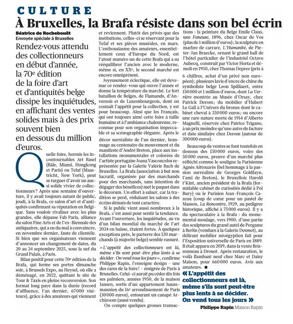 À Bruxelles, la Brafa résiste dans son bel écrin