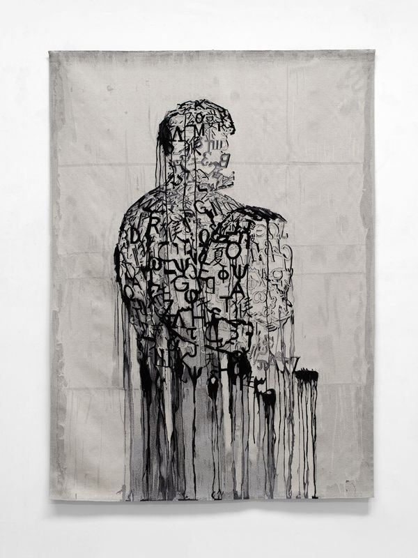 Jaume Plensa L'écrivain prisonnier, 2019 Wool tapestry 80.7 x 57.1 inches (205 x 145 cm) GP2657.2 / W22101 Edition of 3