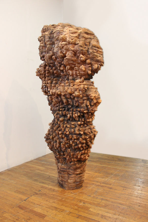 Ursula von Rydingsvard Gusta, 2016 Cedar 90 x 36 x 25 inches (228.6 x 91.4 x 63.5 cm)