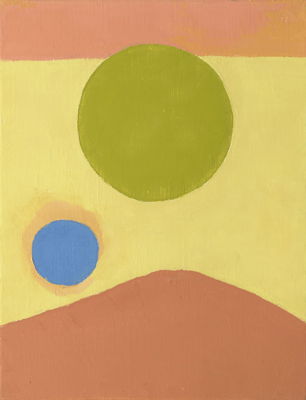 Etel Adnan Untitled, 2016 Oil on canvas 13.75 x 10.6 inches (35 x 27 cm)