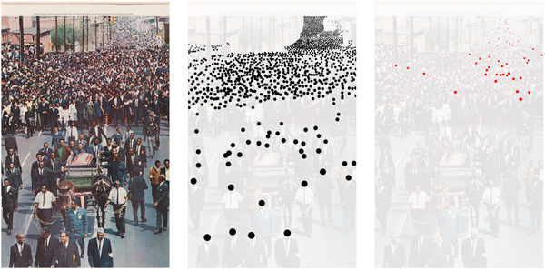 Alfredo Jaar Life magazine, April 19, 1968, 1995 Suite of three pigment prints on Innova paper 46 x 30 inches (116.8 x 76.2 cm) Edition of 10