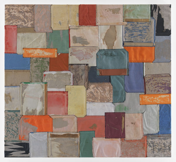 Samuel Levi Jones Foresight, 2017 Deconstructed medical books on canvas 55 x 60 inches (139.7 x 152.4 cm)