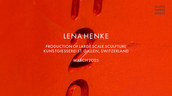 Lena Henke, production of large-scale sculpture, March 2025