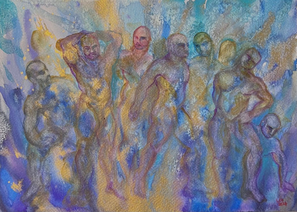 Leo Crane, Rising Together, 2024 Watercolour on Paper