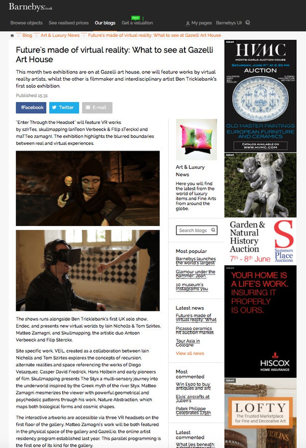 ENDEC | ENTER THROUGH THE HEADSET | BARNEBY’S | JUNE 2016