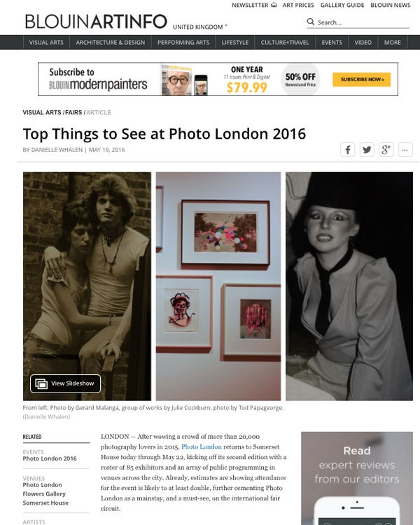 WALTER & ZONIEL | BLOUIN ARTINFO | MAY 2016