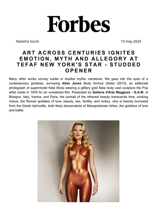 Art Across Centuries Ignites Emotion, Myth and allegory at TEFAF New York's star - Studded Opener