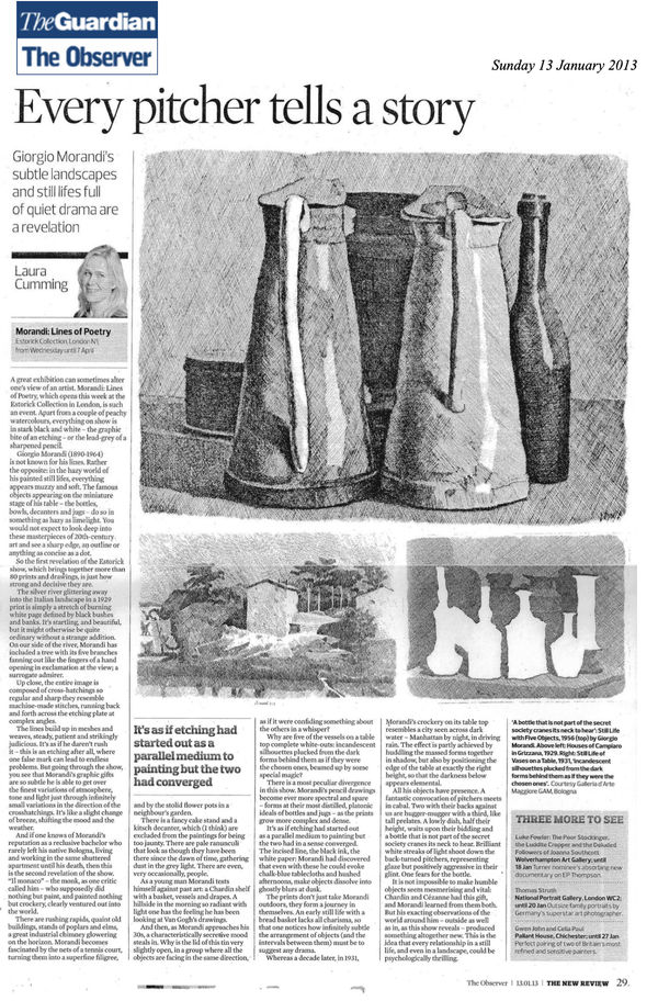 Every pitcher tells a story , Giorgio Morandi's subtle landscapes and still lifes full of quiet drama are a revelation