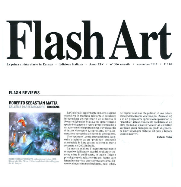 Roberto Sebastian Matta, Galleria d'Arte Maggiore - Bologna