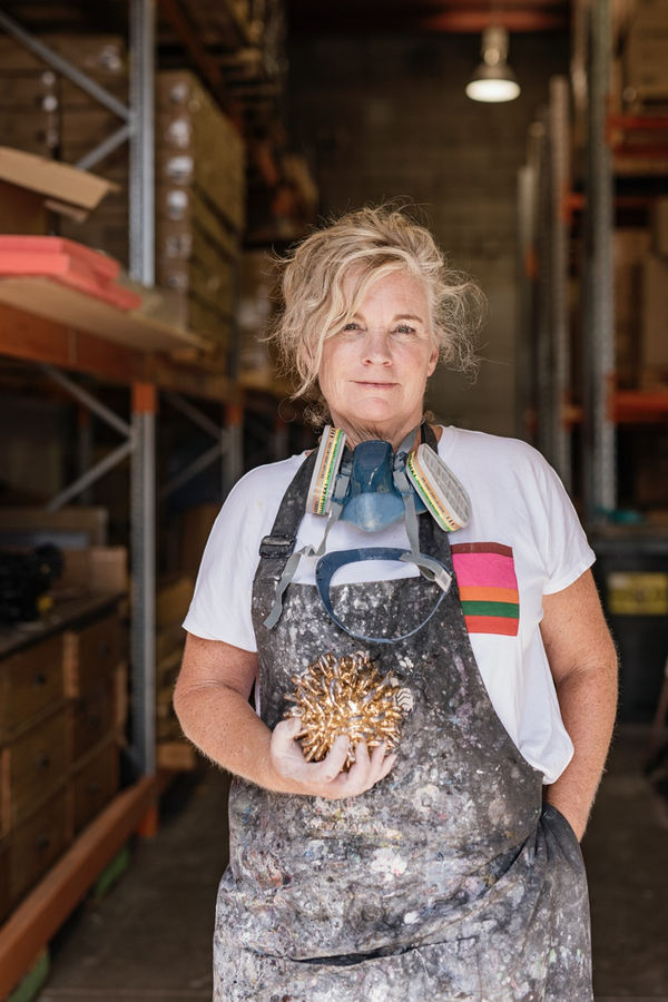 Virginia In Her Studio. Credit: Tobias Kraus.