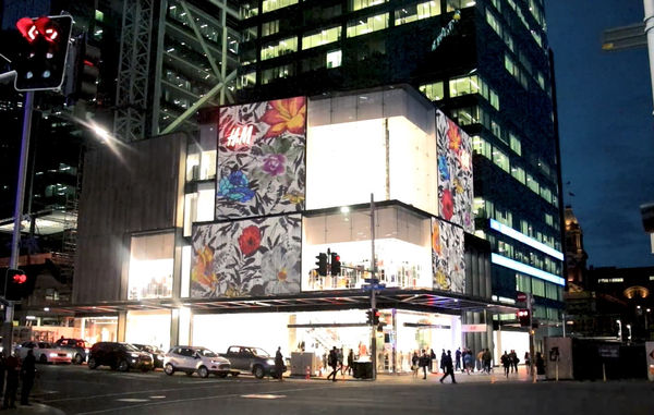 Reuben Paterson's animation for Auckland's new H&M flagship store
