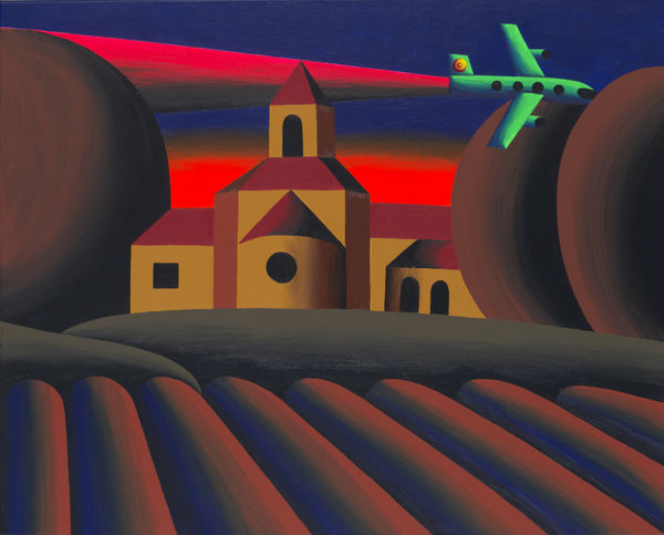 OLEG KHVOSTOV Закат в Провансе, 2014 холст, акрил 80 х 100 см Sunset in Provence canvas, acrylic