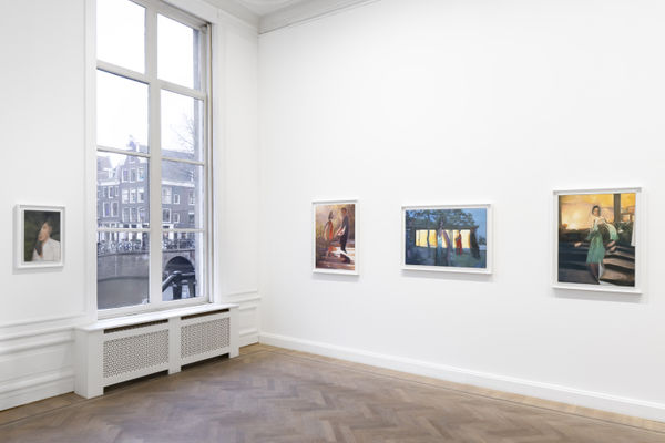 Installation View No Longer Not Yet Paitings On Paper Grimm Amsterdam Nl 2