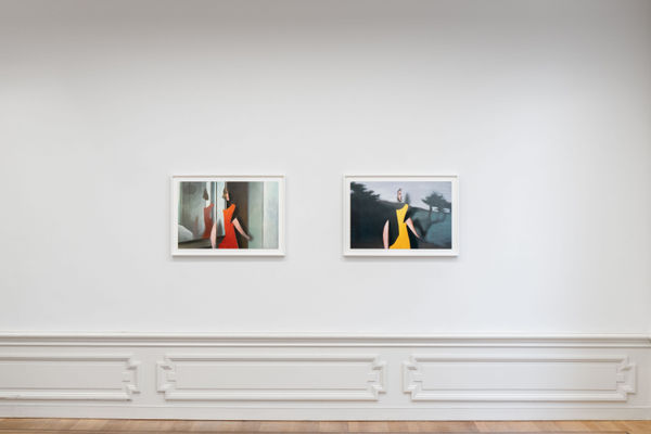 Installation View No Longer Not Yet Paitings On Paper Grimm Amsterdam Nl 20