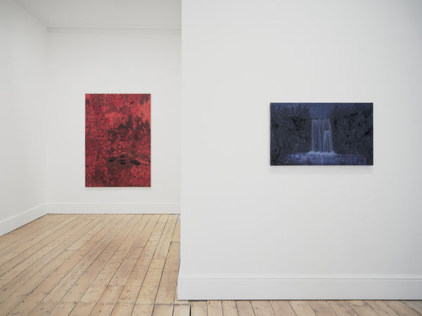 Installation View Michael Raedecker Placebo Drive Grimm London 2026 13