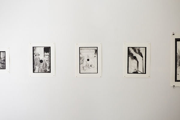 Installation image from Joel Daniel Phillips'  exhibition "Killing The Negative" at Hashimoto Contemporary NYC