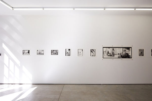 Installation image from Joel Daniel Phillips'  exhibition "Killing The Negative" at Hashimoto Contemporary NYC