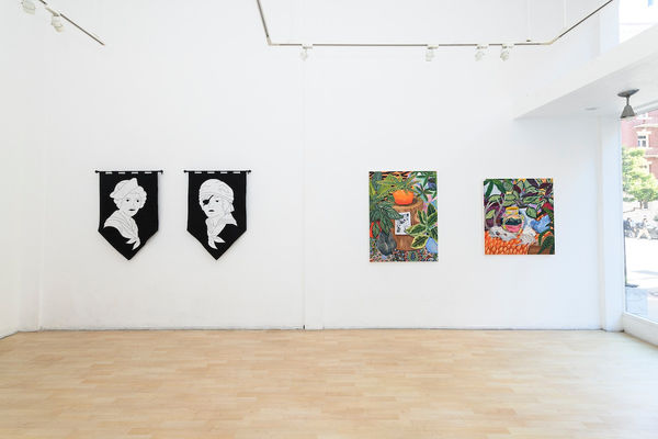 Installation image from the "4x8 Bridges" exhibition at Hashimoto Contemporary SF