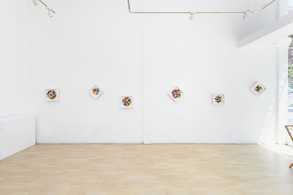 Installation image from Sean Newport's "The Garden" exhibition at Hashimoto Contemporary SF