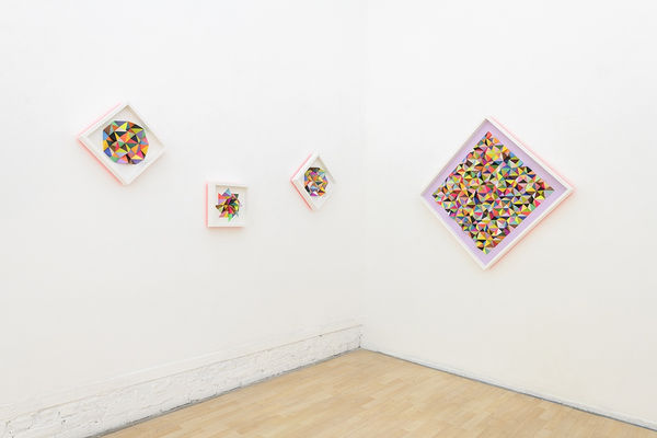 Installation image from Sean Newport's "The Garden" exhibition at Hashimoto Contemporary SF