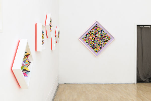 Installation image from Sean Newport's "The Garden" exhibition at Hashimoto Contemporary SF