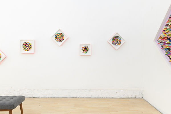 Installation image from Sean Newport's "The Garden" exhibition at Hashimoto Contemporary SF